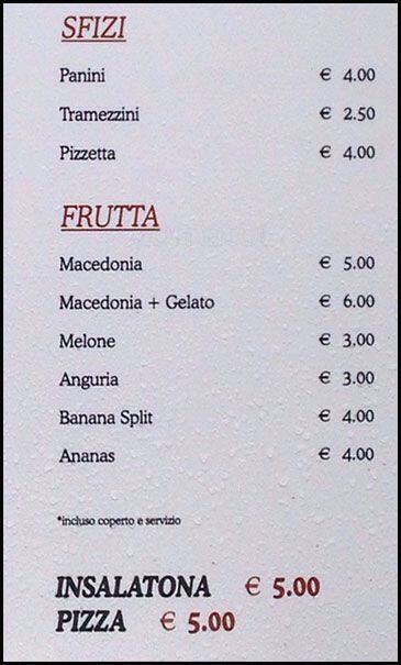 Menu di Gengi Cafe' 