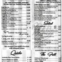 Cafe Rosalena Menu Cafe Rosalena Menu