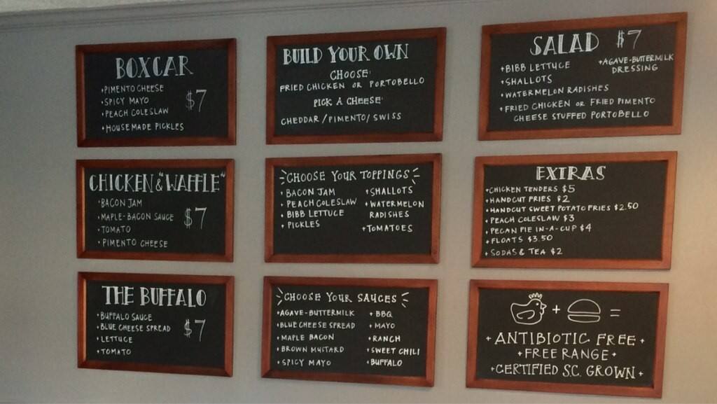 Boxcar Betty's Menu, Menu for Boxcar Betty's, West Ashley, Charleston