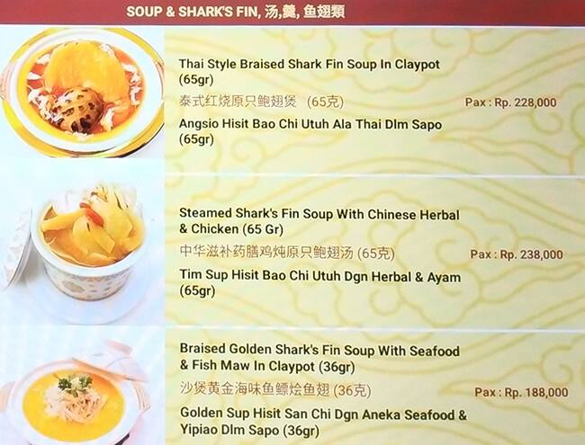 Lee Palace Menu Menu For Lee Palace Hayam Wuruk Jakarta