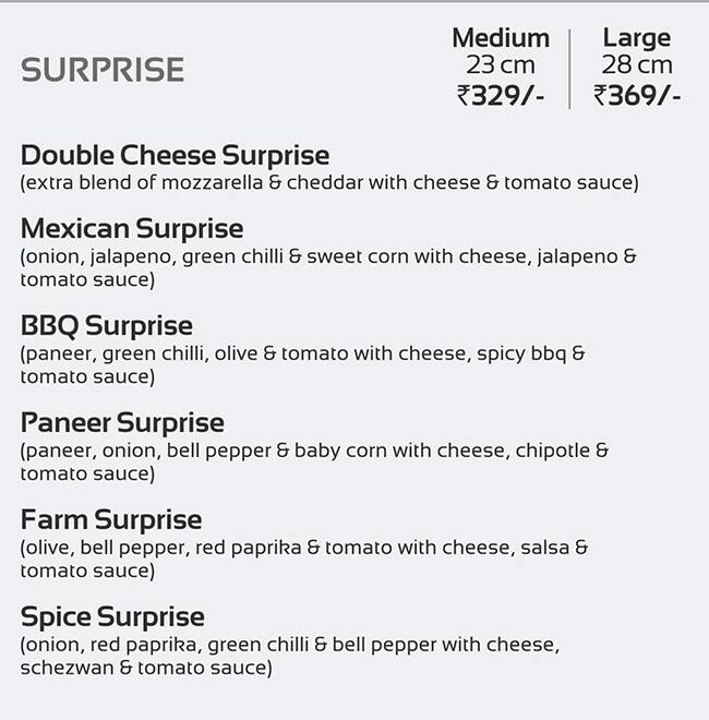 Menu at The Garlic Knot, Surat