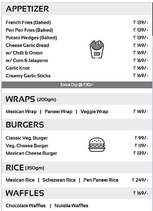 Menu at The Garlic Knot, Surat