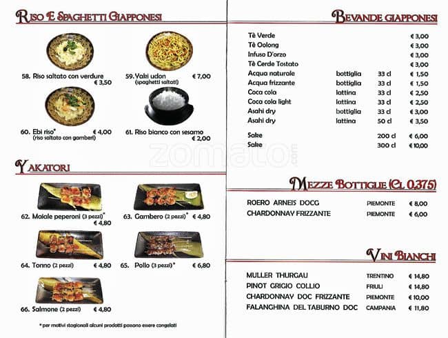 Menu di Bento House 