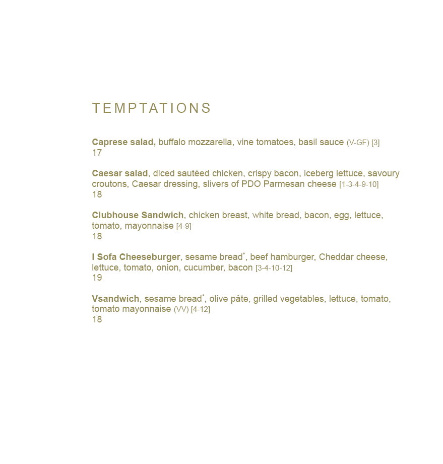 Menu di Hotel Indigo Rome - St. George Rome 
