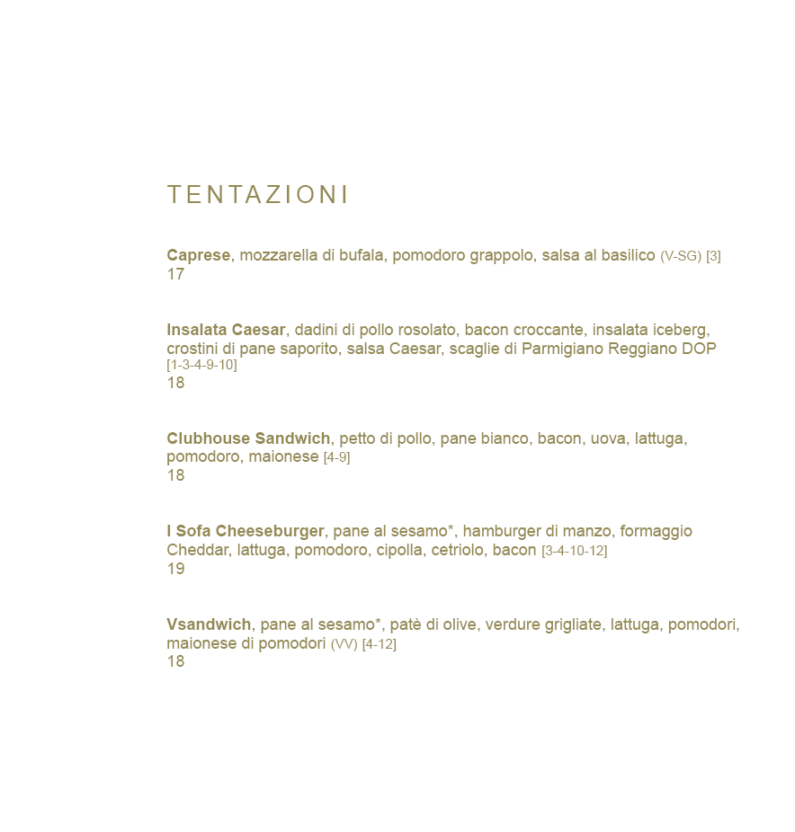 Menu di Hotel Indigo Rome - St. George Rome 