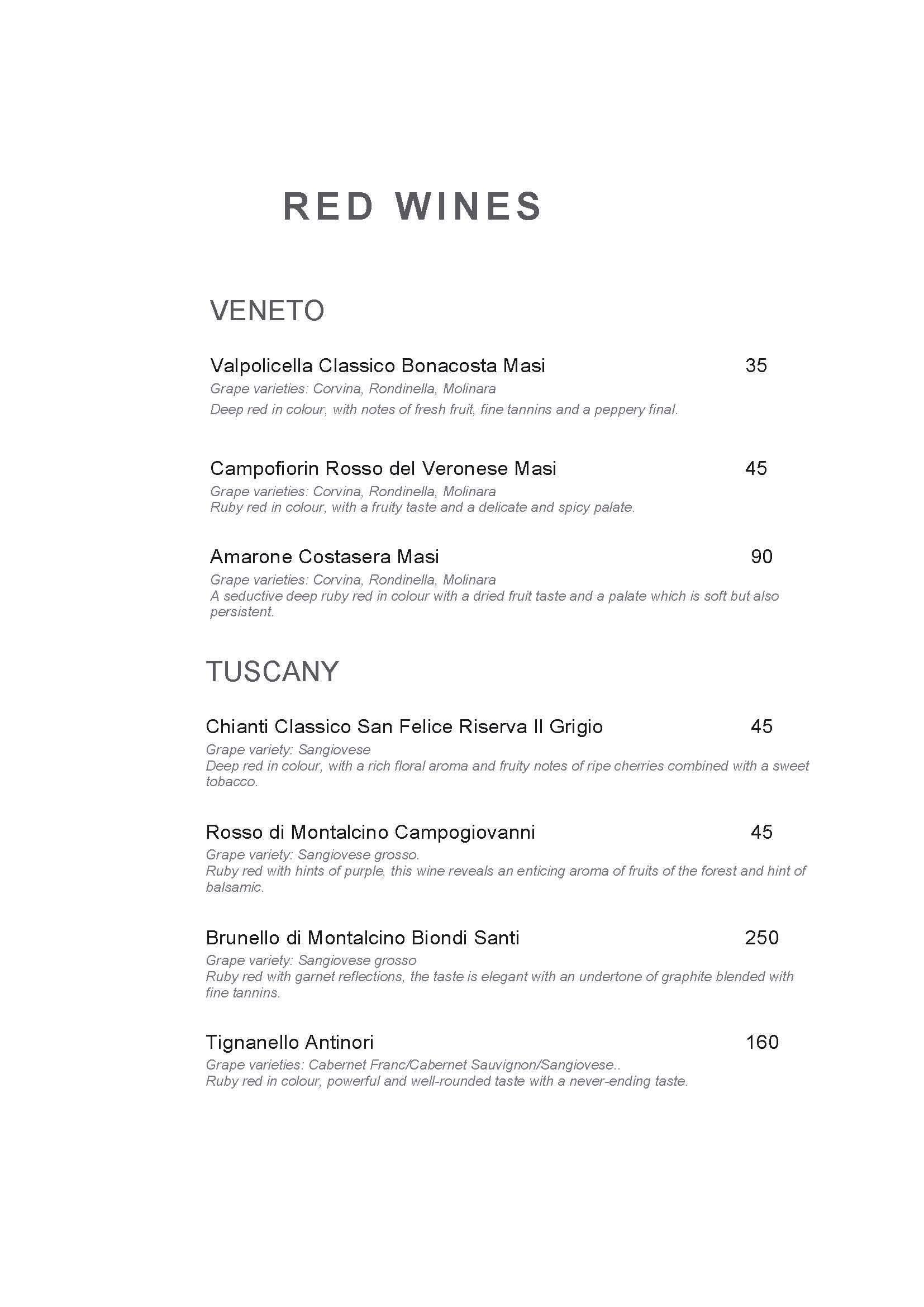 Menu di Hotel Indigo Rome - St. George Rome 