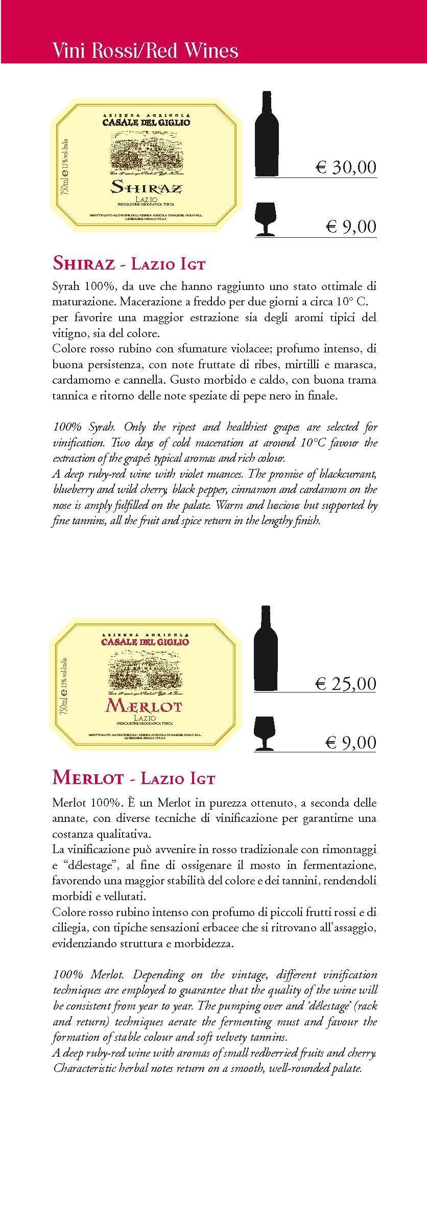 Menu di Hotel Indigo Rome - St. George Rome 