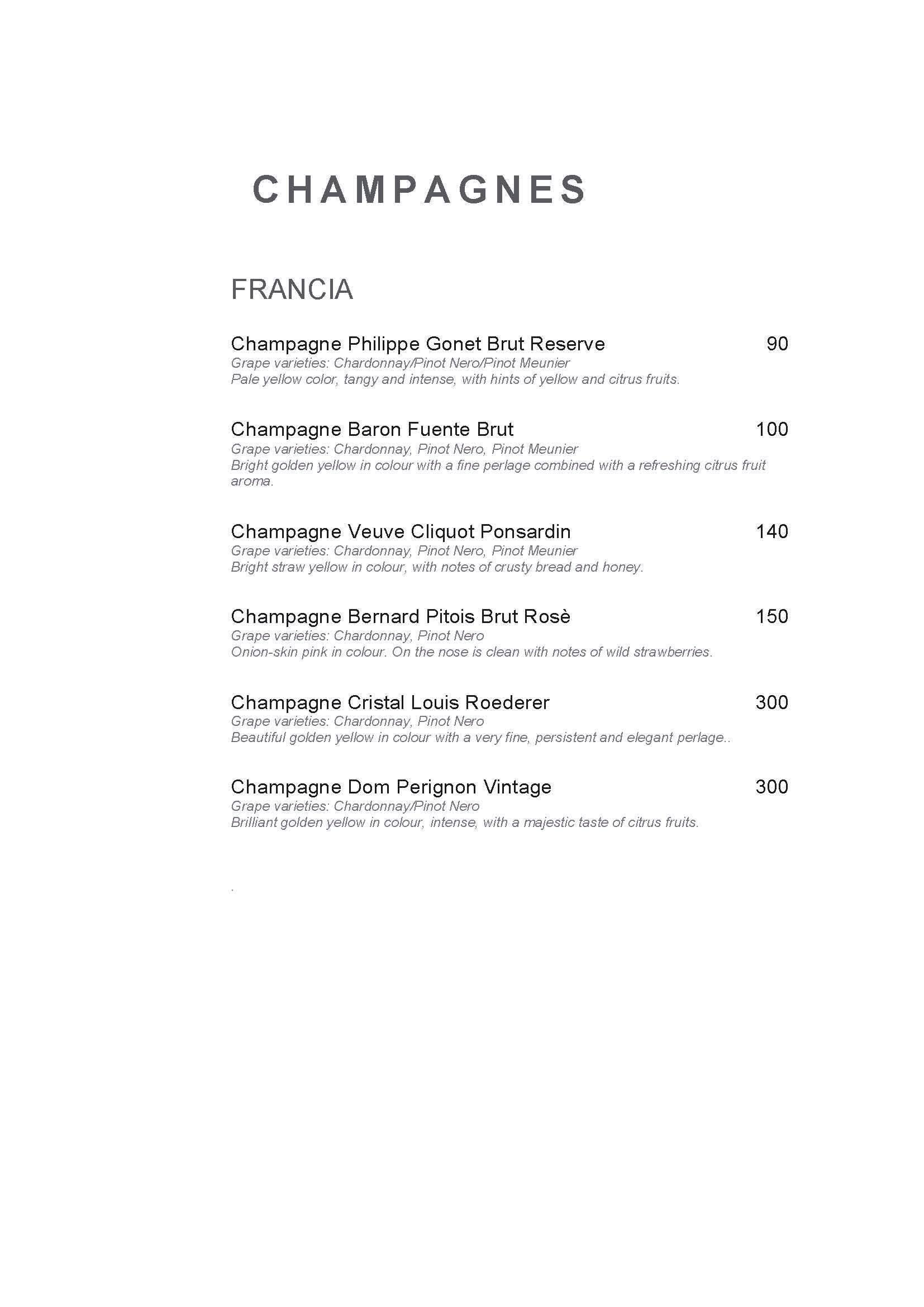 Menu di Hotel Indigo Rome - St. George Rome 