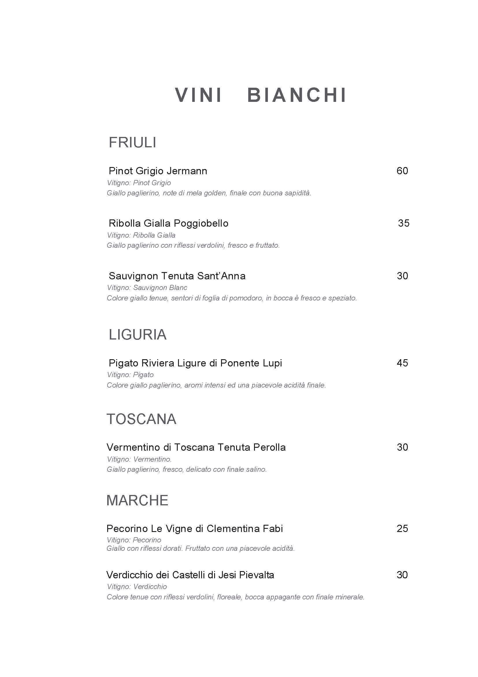 Menu di Hotel Indigo Rome - St. George Rome 