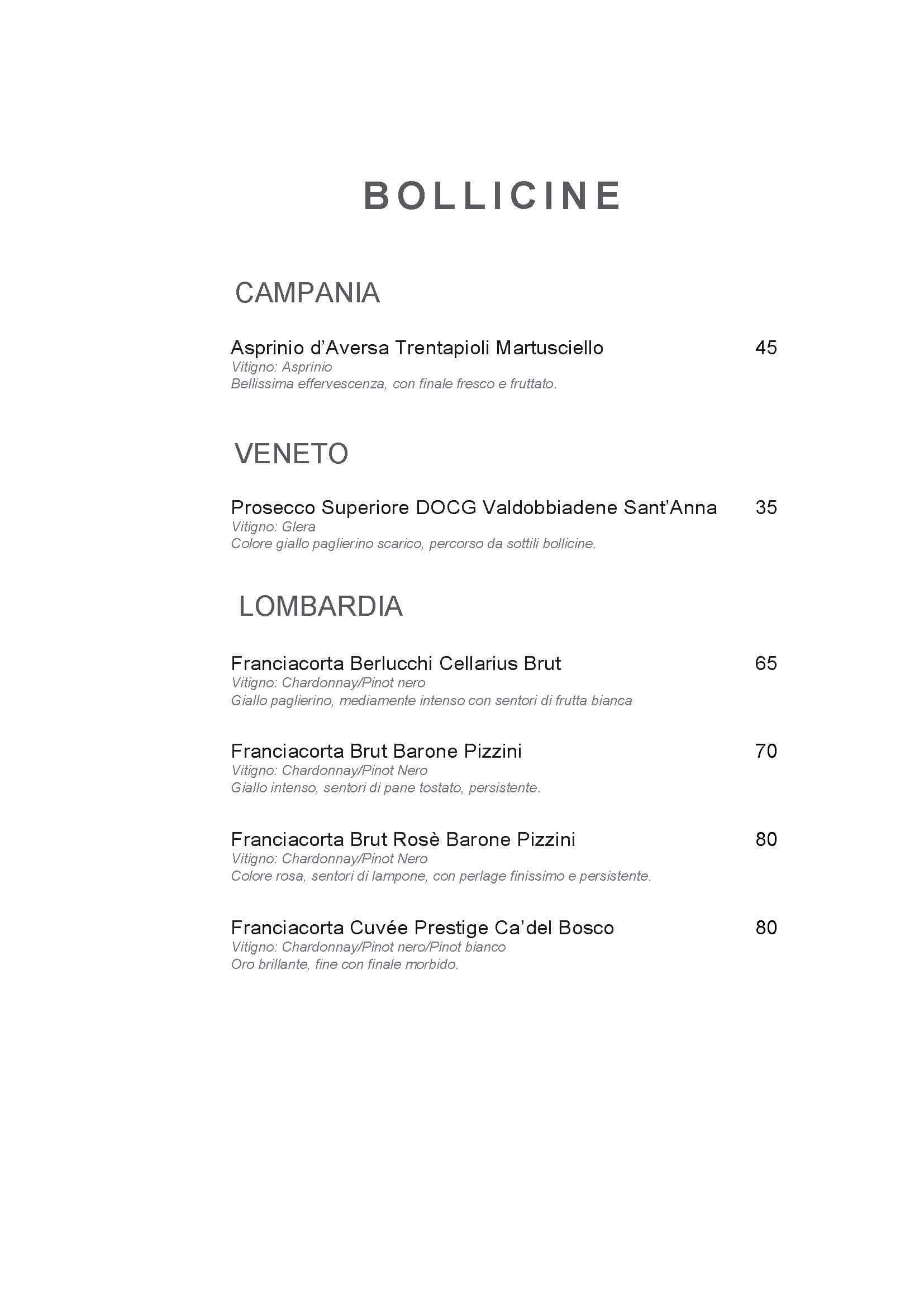 Menu di Hotel Indigo Rome - St. George Rome 