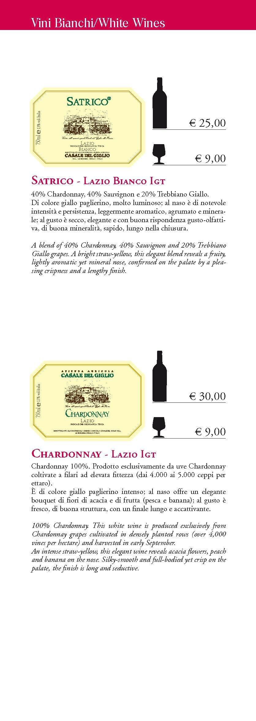 Menu di Hotel Indigo Rome - St. George Rome 