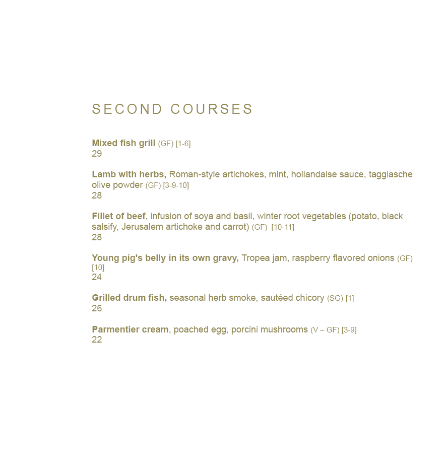 Menu di Hotel Indigo Rome - St. George Rome 