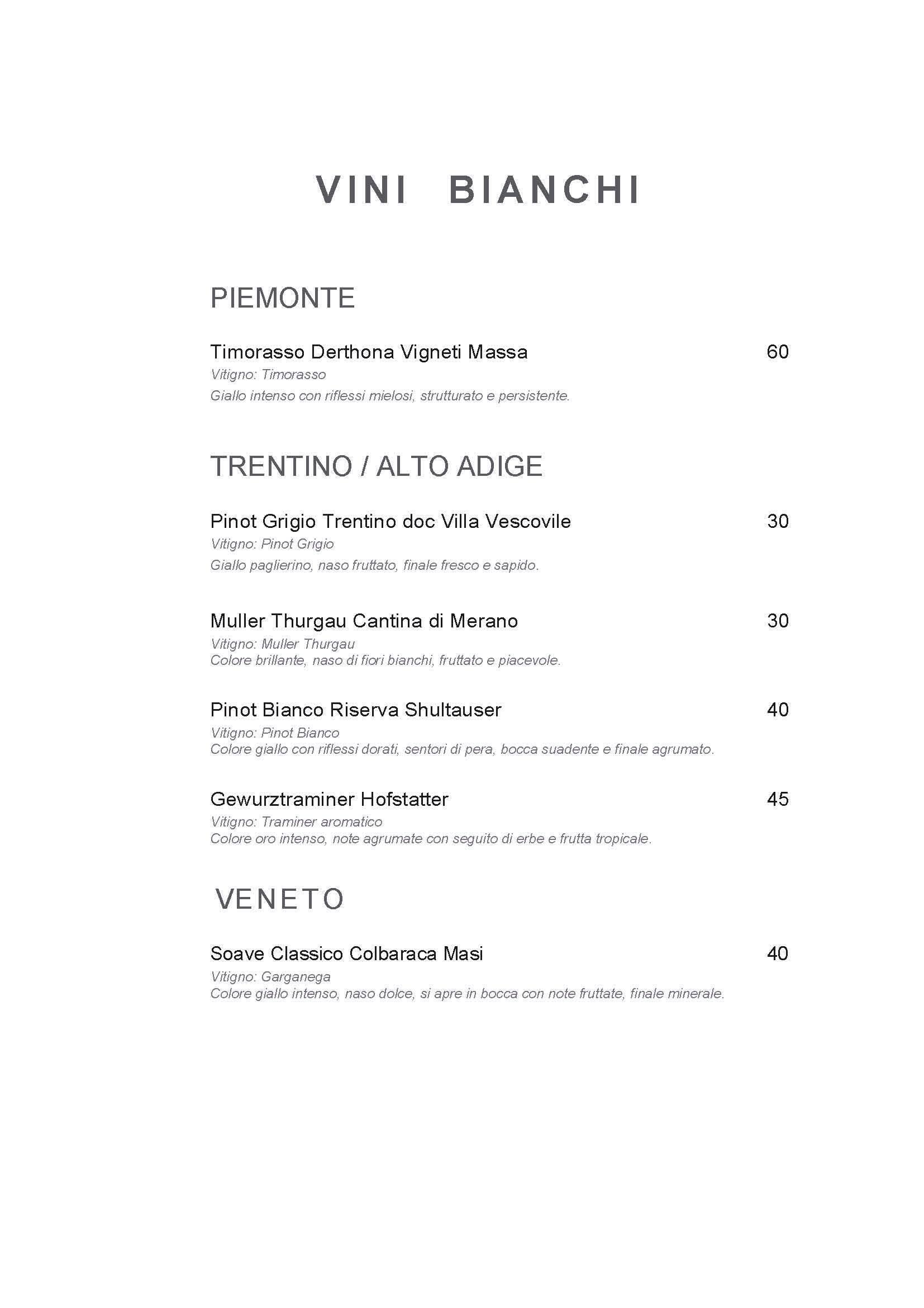 Menu di Hotel Indigo Rome - St. George Rome 