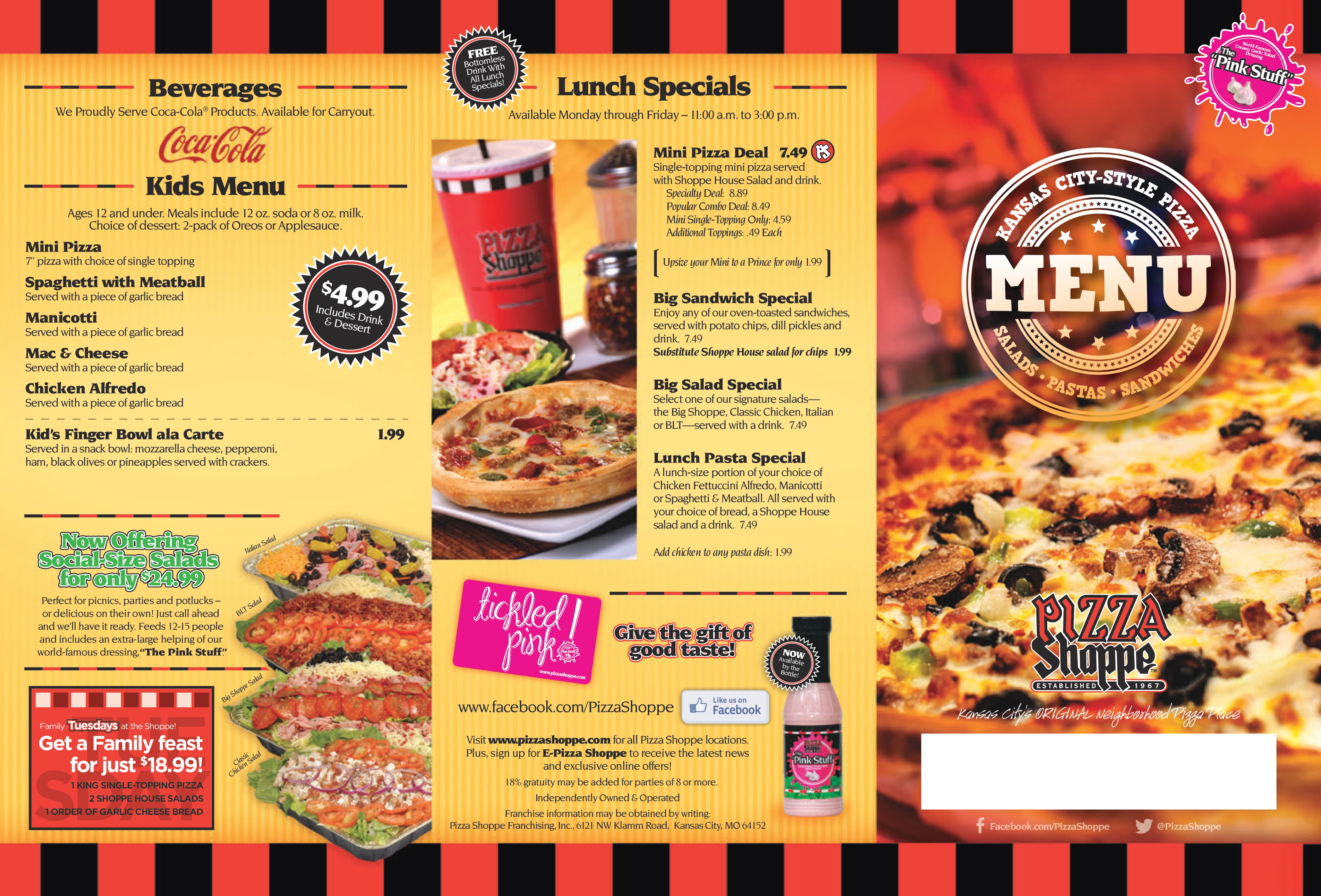 pizza tower menu