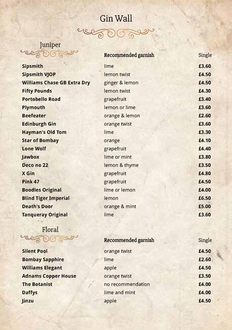 Menu at The Counting House pub & bar, Cleethorpes