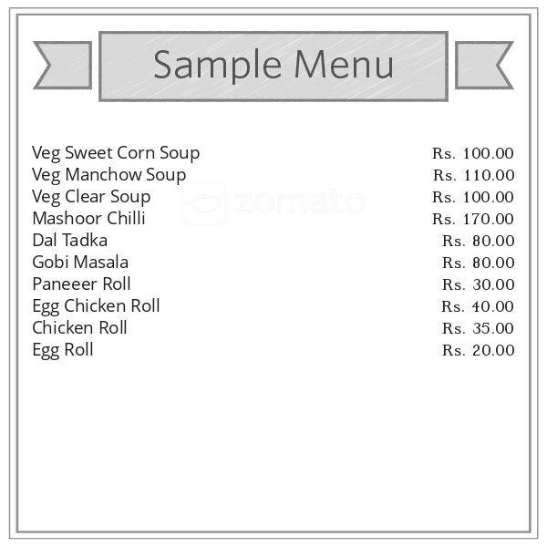 Menu at Green Chilli Fast Food, Kolkata