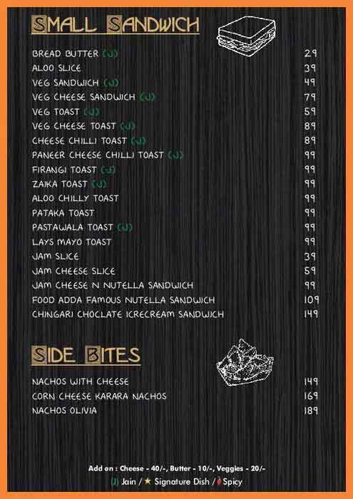 Menu of Ustaad House, Malad East, Mumbai