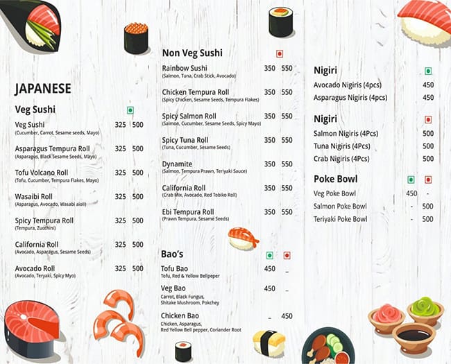 Menu at Bonsai Asian Kitchen, Gurugram