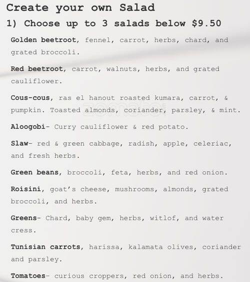 Sub Rosa menu