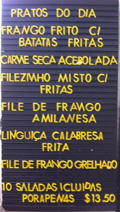 Bom Belisco cardápio