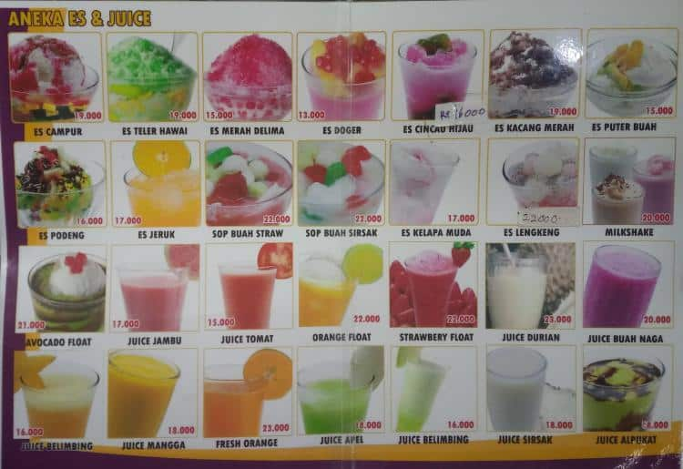 Exotic Menu, Menu For Exotic, Pasar Baru, Jakarta - Zomato Indonesia