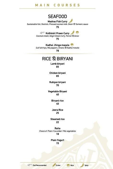Gymkhana menu