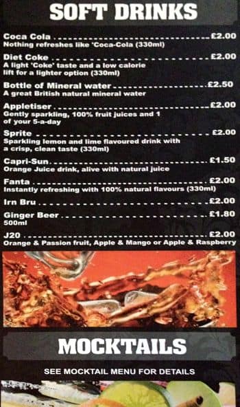 Saffron menu