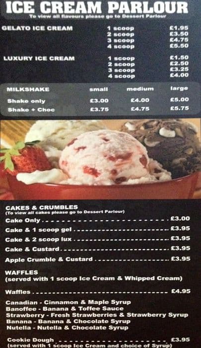 Saffron menu