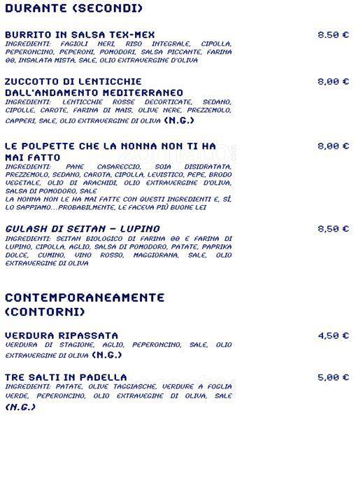 Menu di So What?!? 