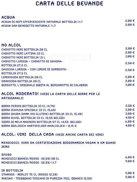 Menu di So What?!? 
