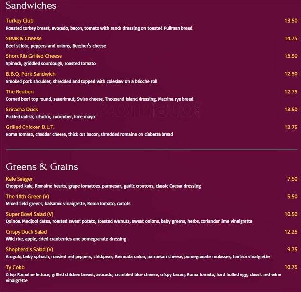 Menu at The Plate & Pint pub & bar, Bainbridge Island