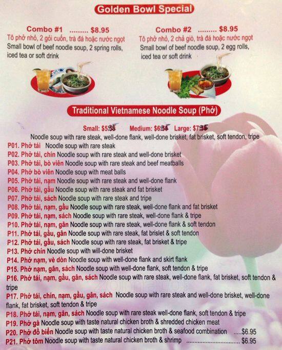 Golden Bowl Restaurant Menu Menu For Golden Bowl Restaurant Westminster Denver