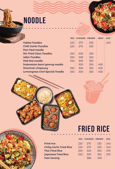 PhiPhi menu