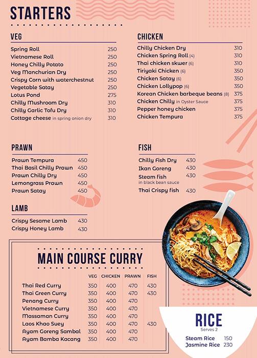 PhiPhi menu