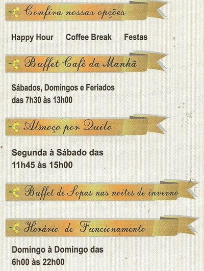 Flor Das Américas Arte Doce Dos Pães cardápio