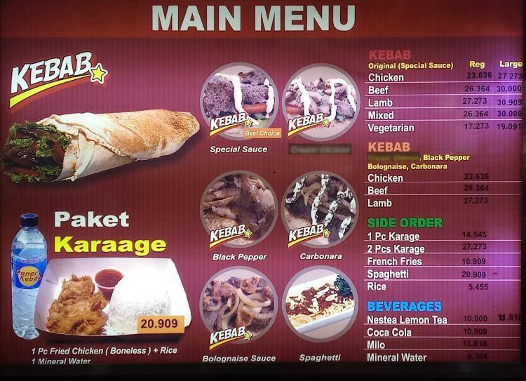 Doner Kebab Menu, Menu for Doner Kebab, Tebet, Jakarta Zomato Indonesia