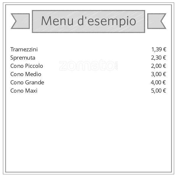 Menu di Gelateria F.lli Vecchio 