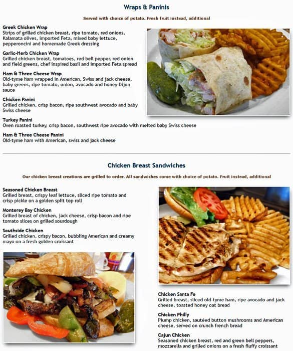 Menu at Lumes Pancake House restaurant, Frankfort