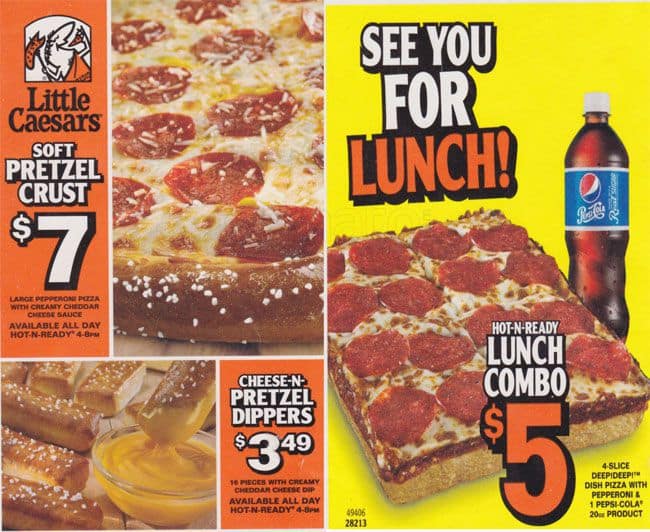 Little Caesars Pizza Menu Menu For Little Caesars Pizza Inwood