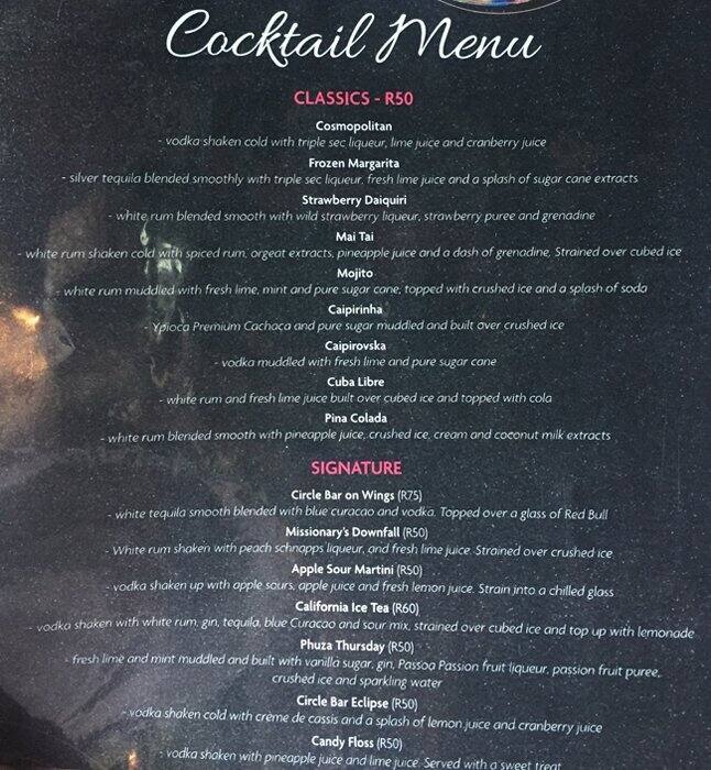 Menu de Circle Bar
