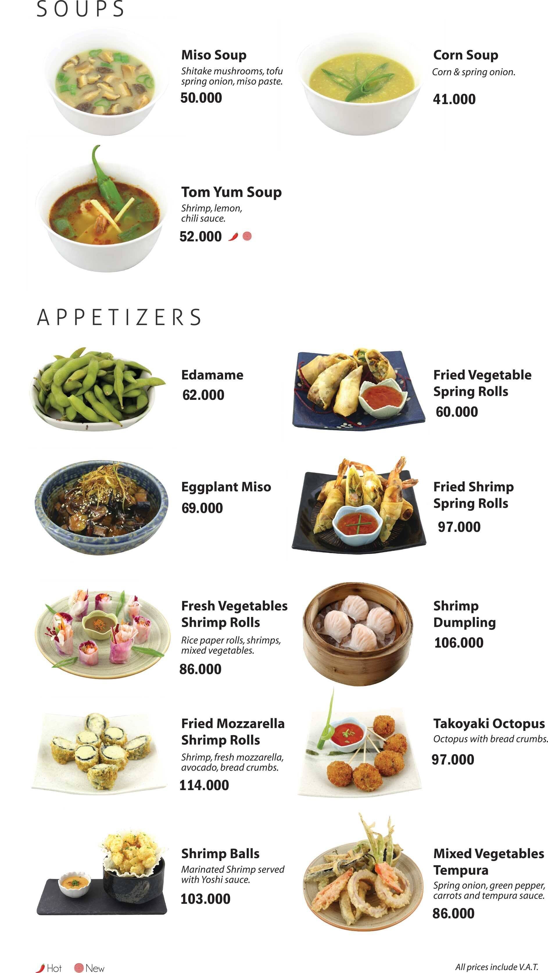 Yoshi menu