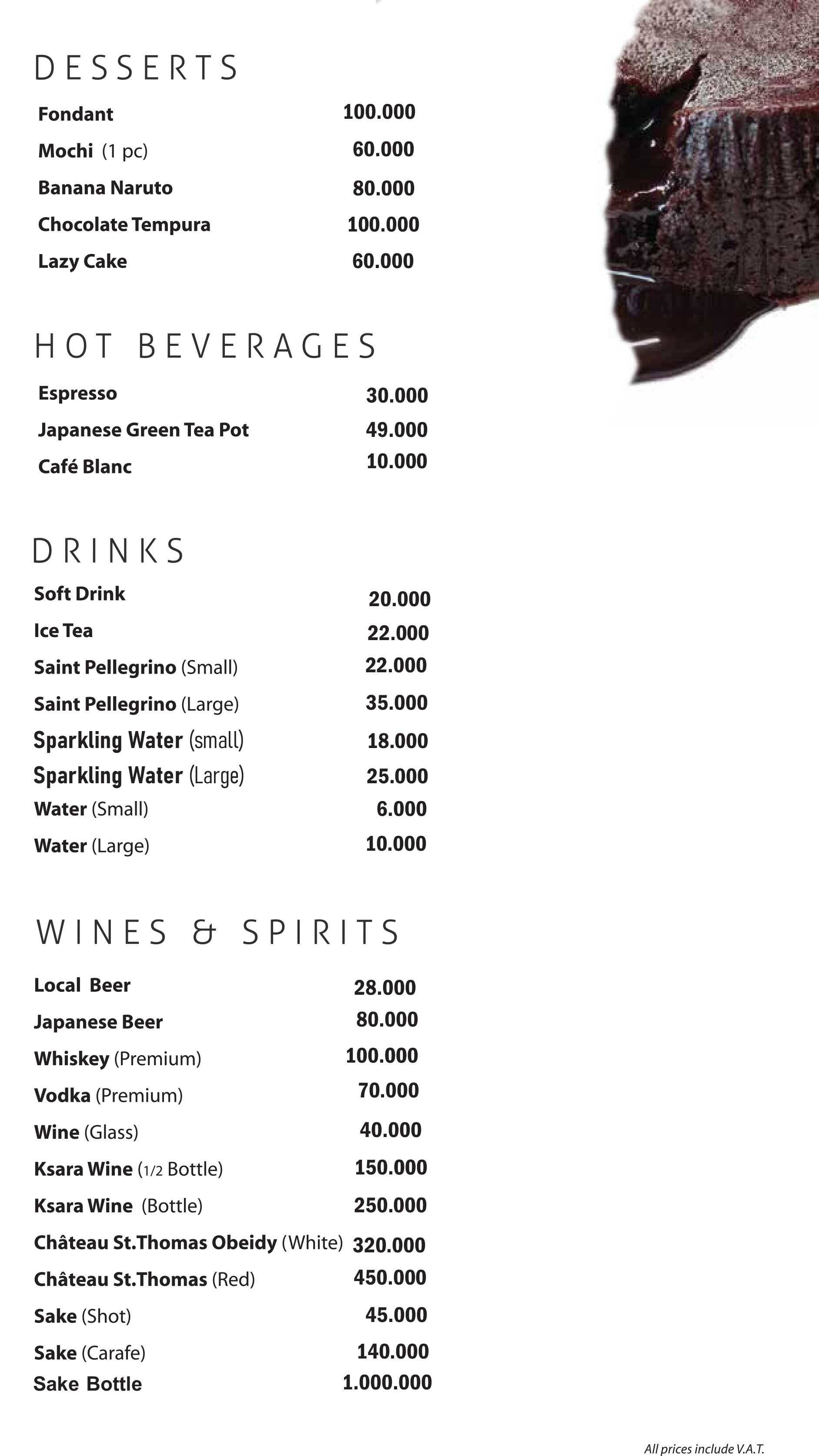 Yoshi menu