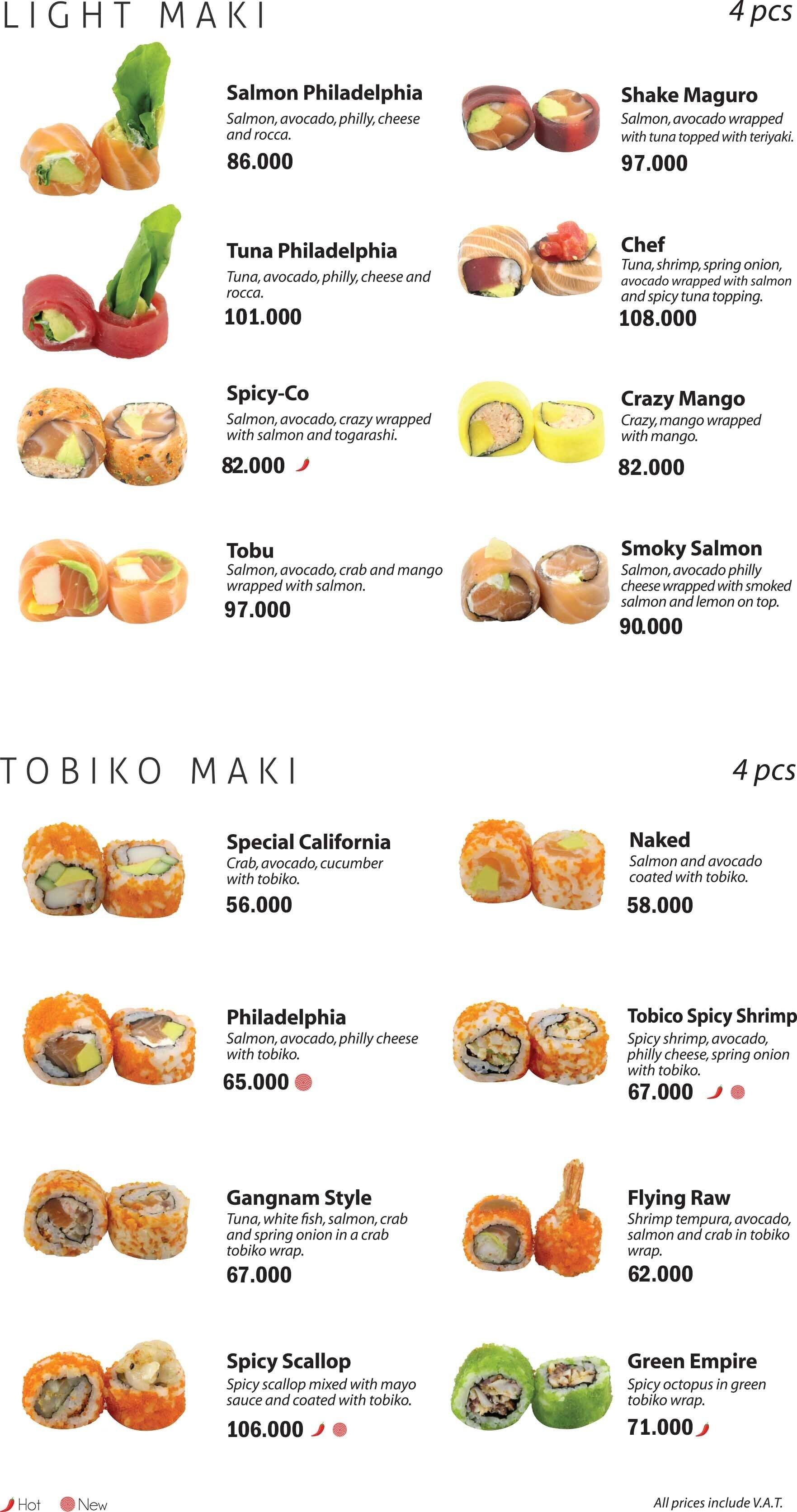Yoshi menu