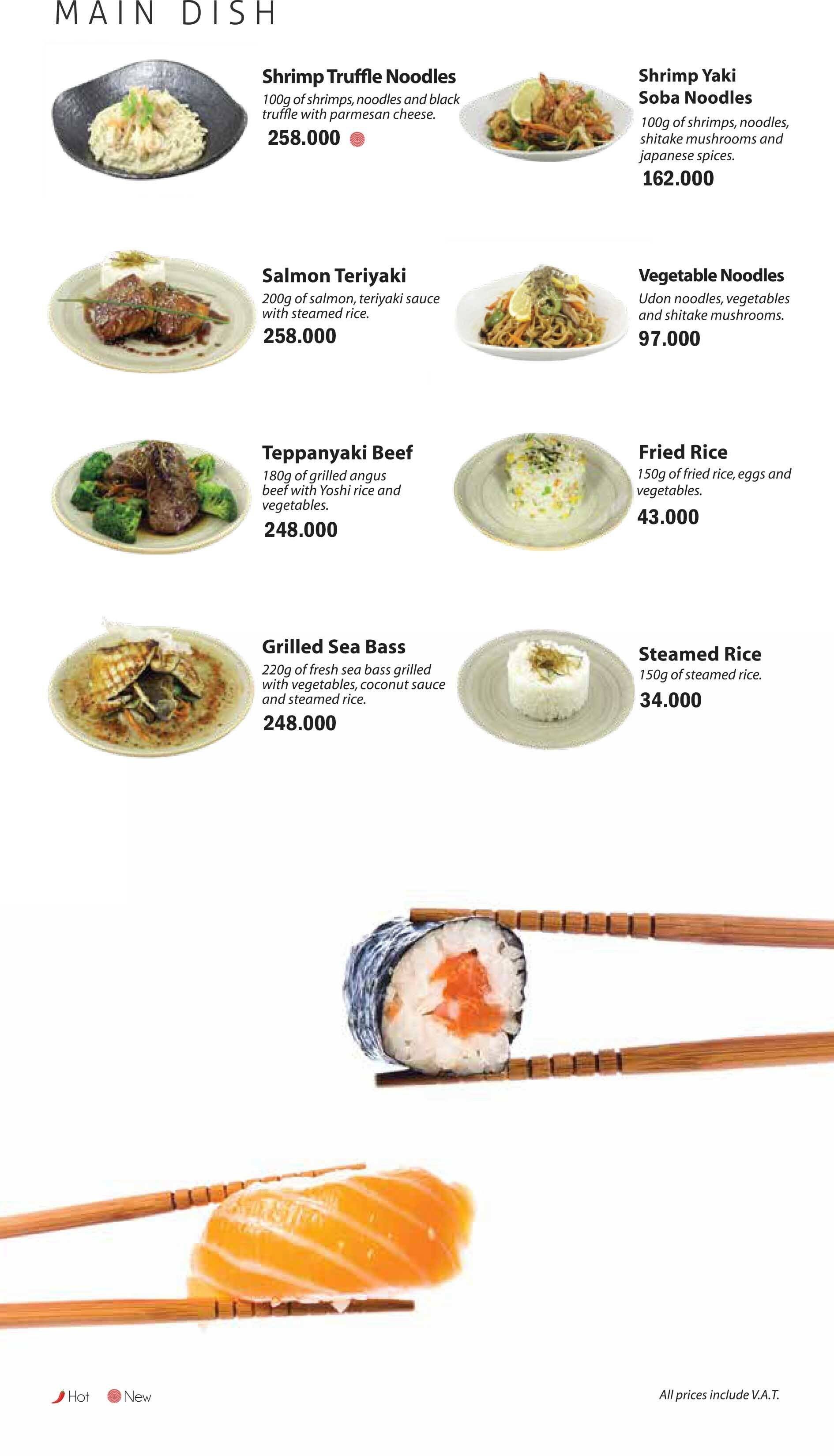 Yoshi menu