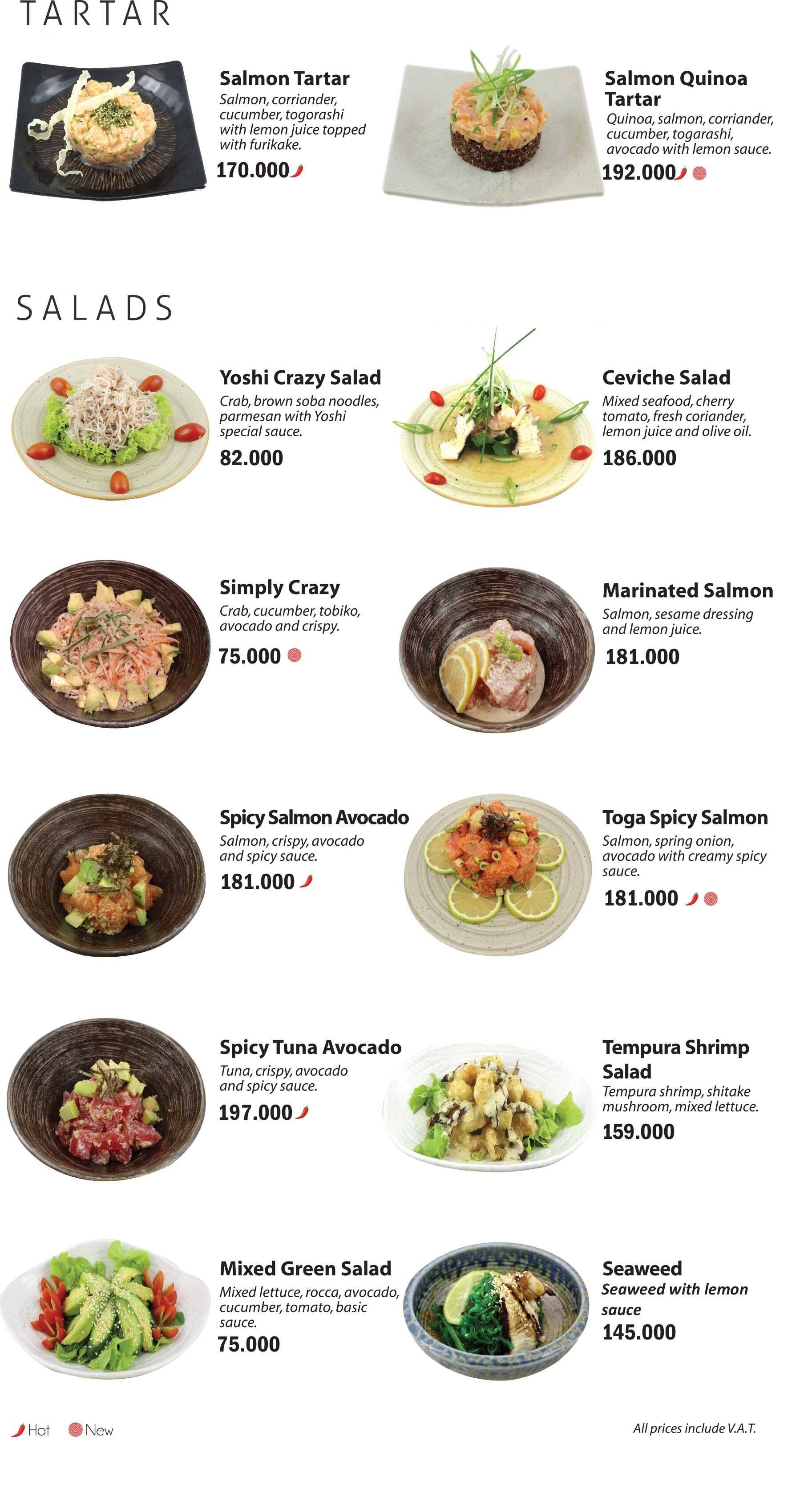 Yoshi menu
