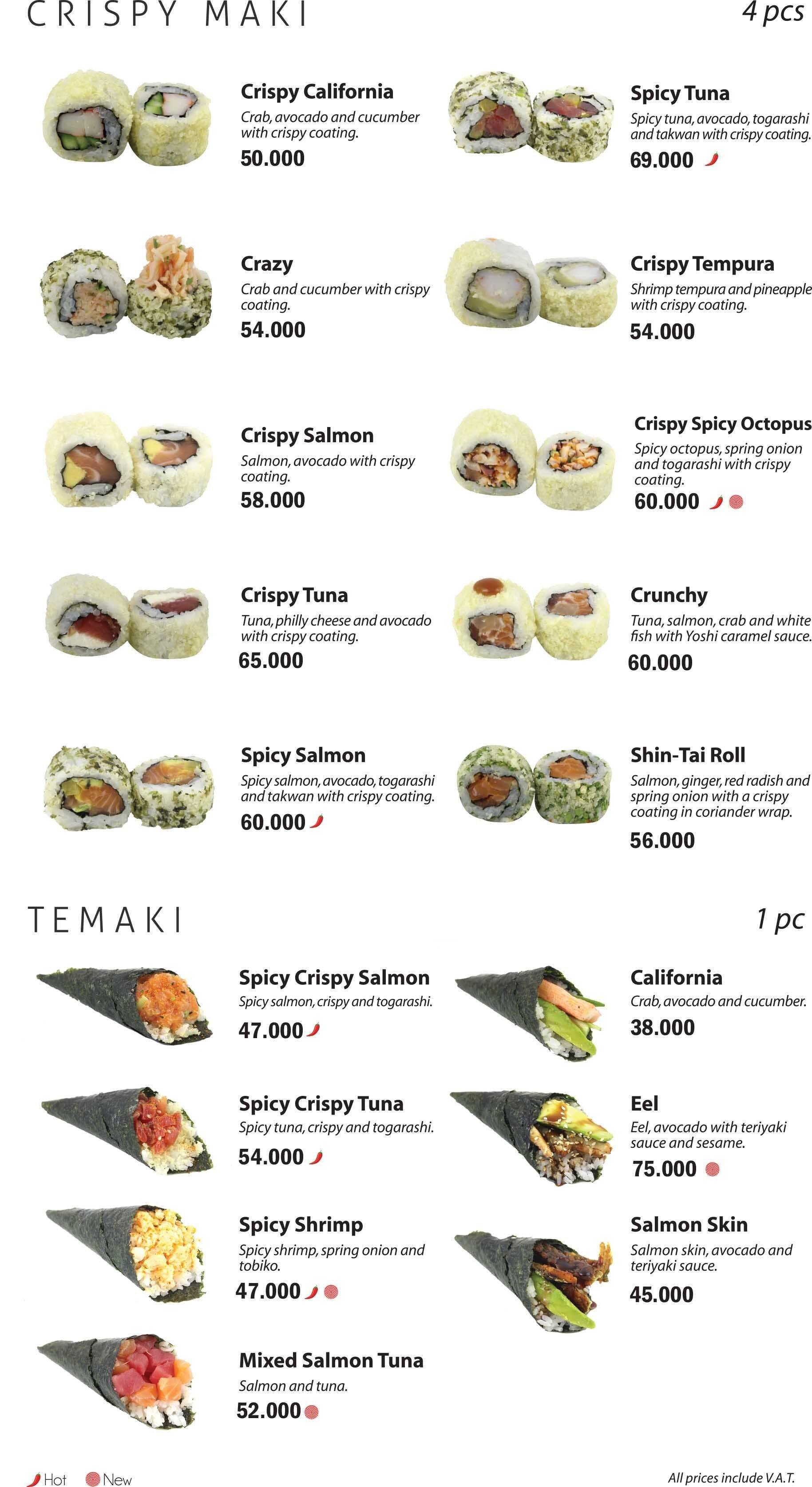 Yoshi menu