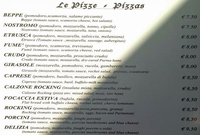 Menu di Rocking Horse 