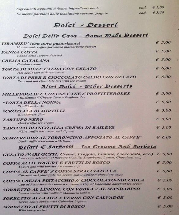 Menu di Rocking Horse 