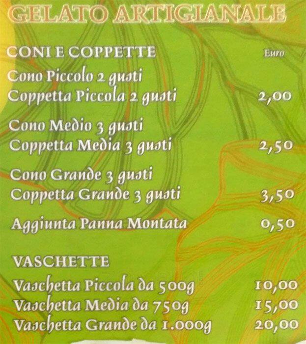 Menu di St.Barth Cafè 