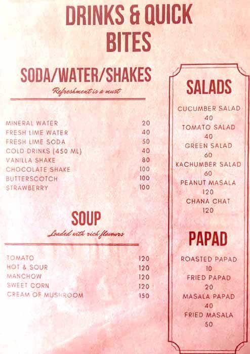 Khalsa Punjabi Pure Veg menu